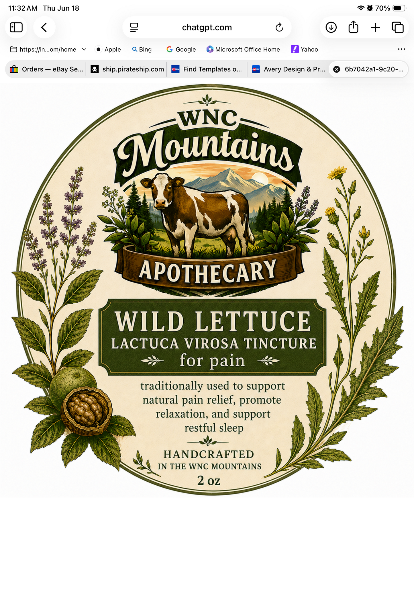 Wild lettuce extract