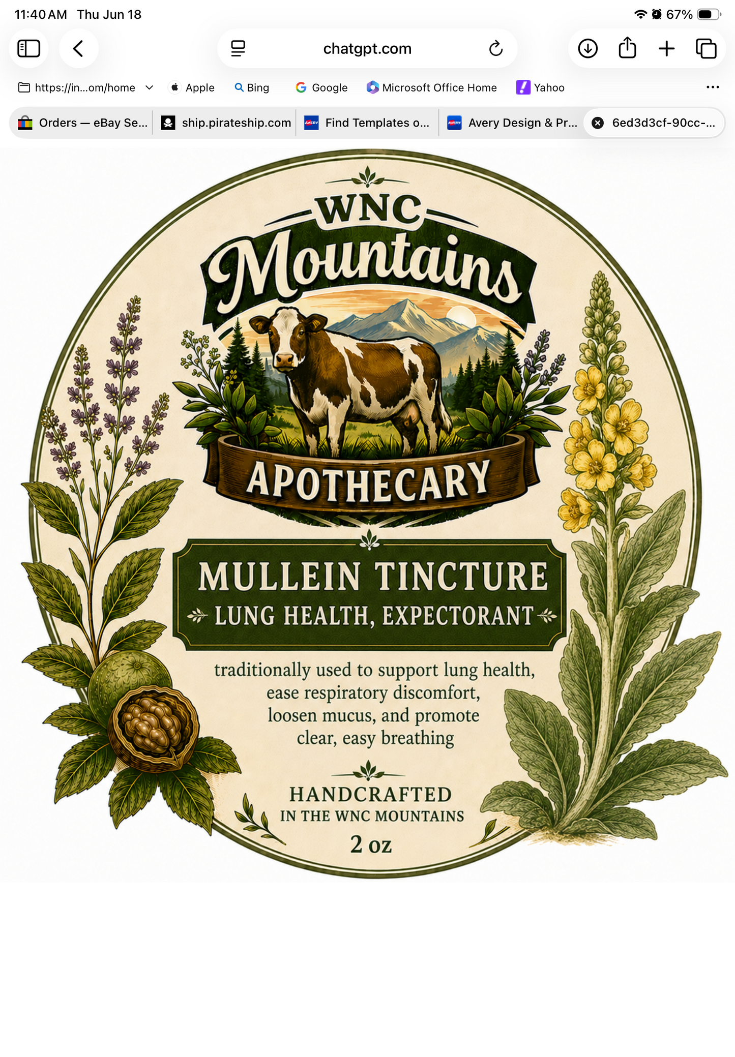 Mullein tincture