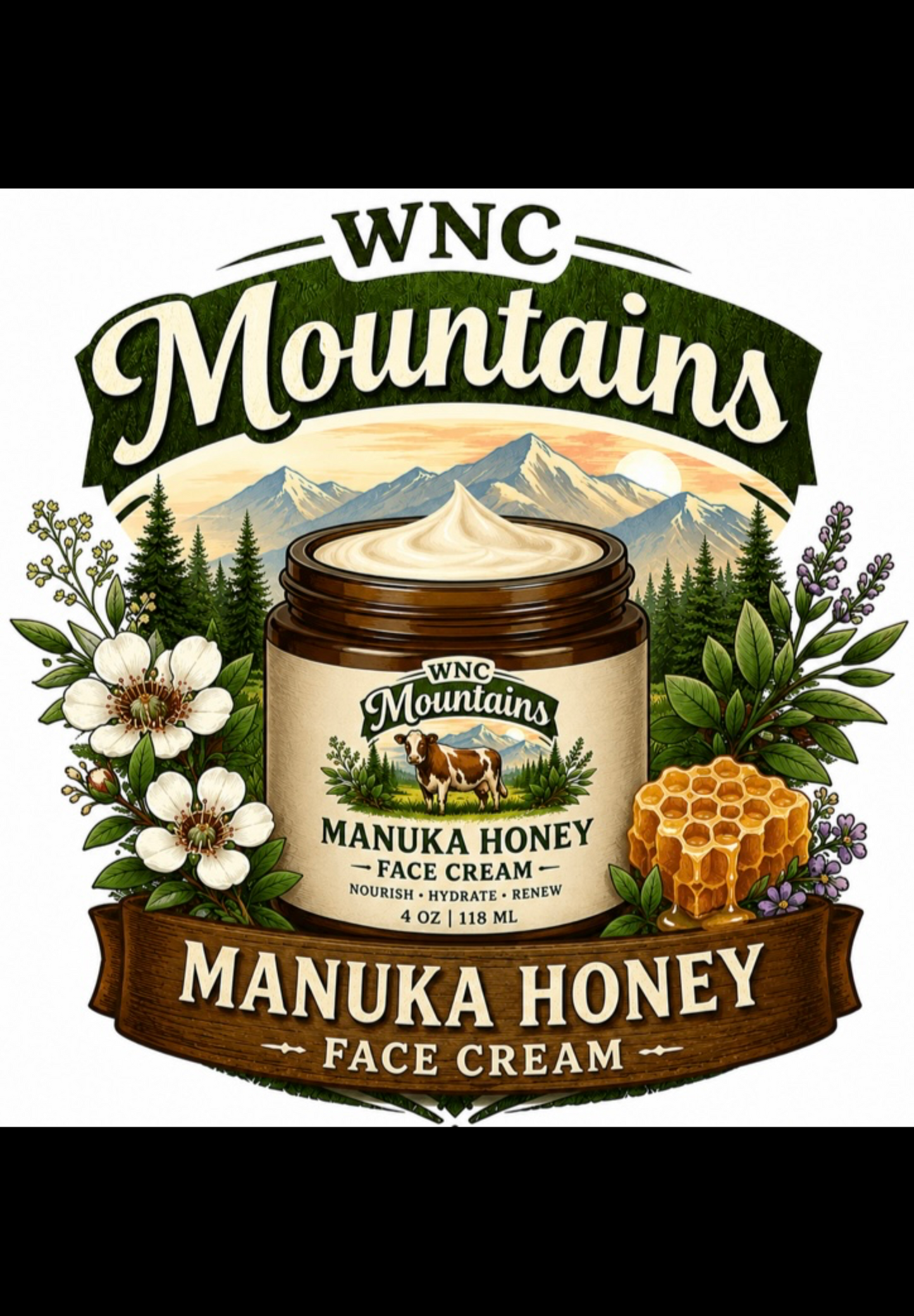 Face Cream Tallow, methylene blue manuka honey frankincense