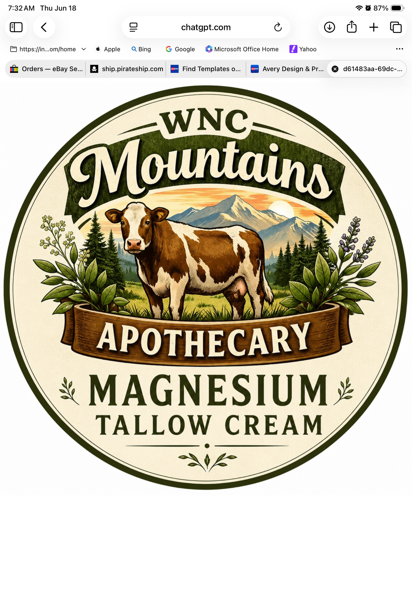 Magnesium Tallow skin nourishing and relief from sore muscles, restless leg, neuropathy 4 oz
