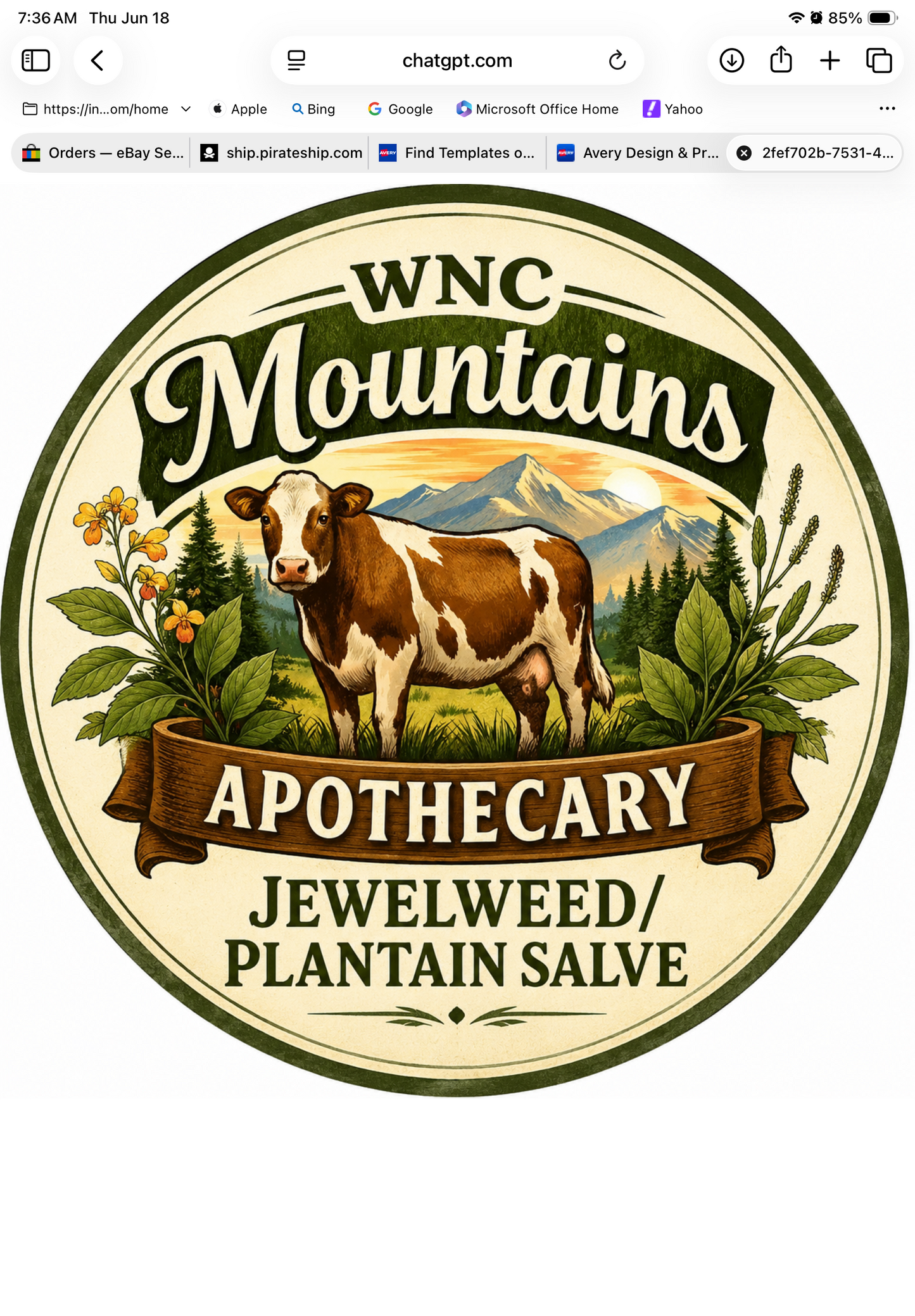Fresh Jewelweed/plantain Salve itch and inflammation